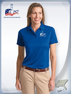 "SPORT" Women's Polo Shirt-Royal blue