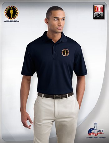 "AAC" Silky Bamboo Men's Sports Polo Shirt-Navy
