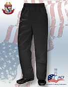 CCAC Black Chef Pants Style# NC-3002