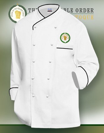 Golden Toque Executive Chef Coat Style# NC-1004TCCBLK