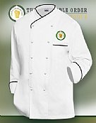 Golden Toque Executive Chef Coat Style# NC-1004TCCBLK