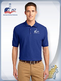 "SILK TOUCH" Men's Polo Shirt-Royal blue