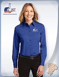 "EASY CARE" Women's Shirt-Royal blue