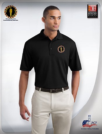 "AAC" Silky Bamboo Men's Sports Polo Shirt-Black