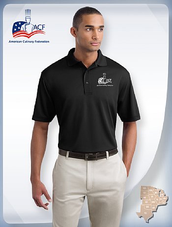 "SPORT" Men's Polo Shirt-Black