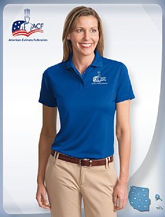 "SPORT" Women's Polo Shirt-Royal Blue