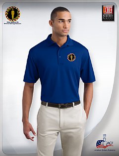 "AAC" Silky Bamboo Men's Sports Polo Shirt-Royal Blue