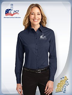 "EASY CARE" Women's Shirt-Navy blue