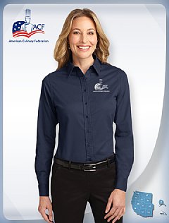 "EASY CARE" Women's Shirt-Navy blue