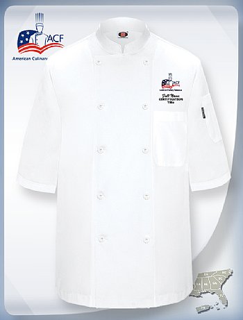 "ORLANDO" Chef Coat-Slate White