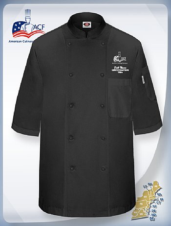 "ORLANDO" Chef Coat-Slate Black