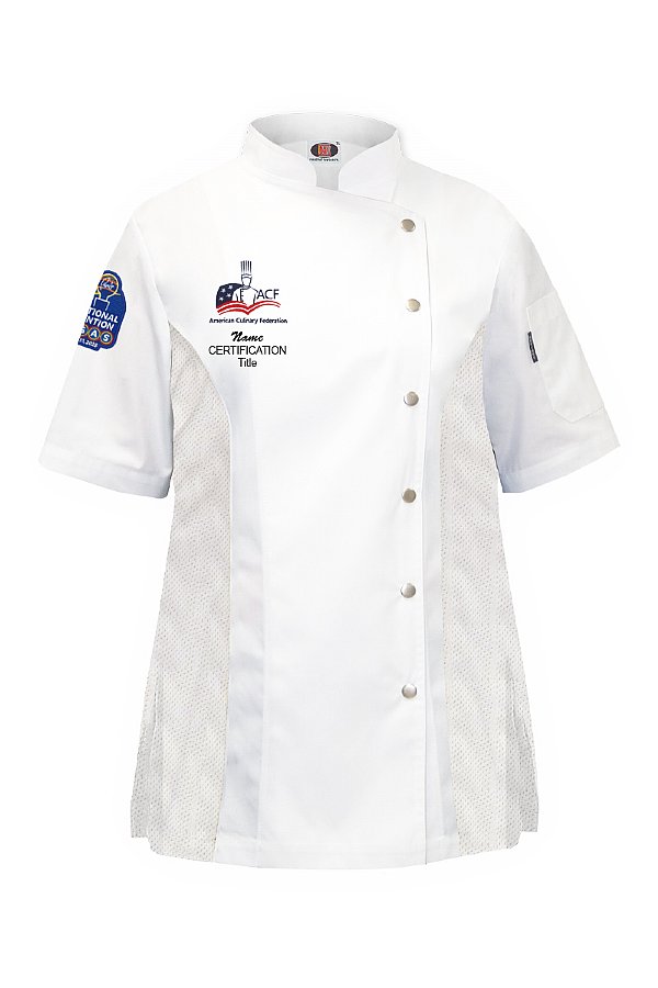2025 ACF National Convention Las Vegas - Ladies' Cecil Chef Coat - White