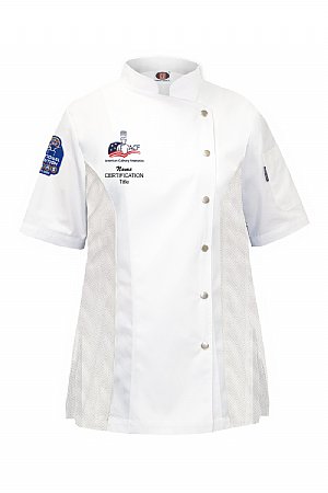 2025 ACF National Convention Las Vegas - Ladies' Cecil Chef Coat - White