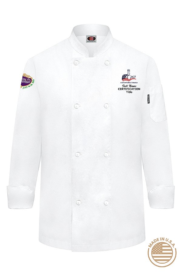2023 ACF National Convention New Orleans - Long Sleeve USA Made Chef Coat