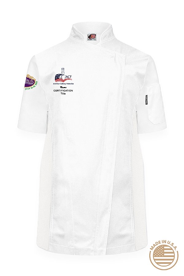 2023 ACF National Convention New Orleans - Colette Short Sleeve Women's Chef Coat