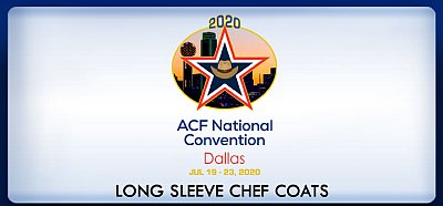 ACF 2020 Dallas Long Sleeve Chef Coats