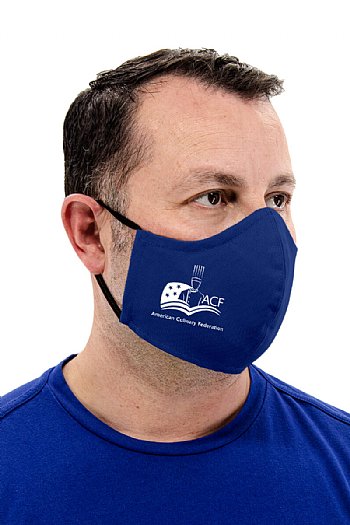 (2 for $20) ROYAL BLUE WASHABLE FACEMASK - NC-MASK-ISO